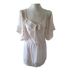 Parker silk cold shoulder boho dress size medium
